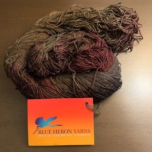 Blue Heron Yarns hand painted yarn skein
